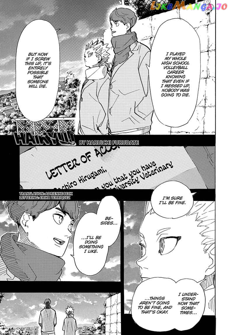Haikyuu!!, Chapter 393 image 01